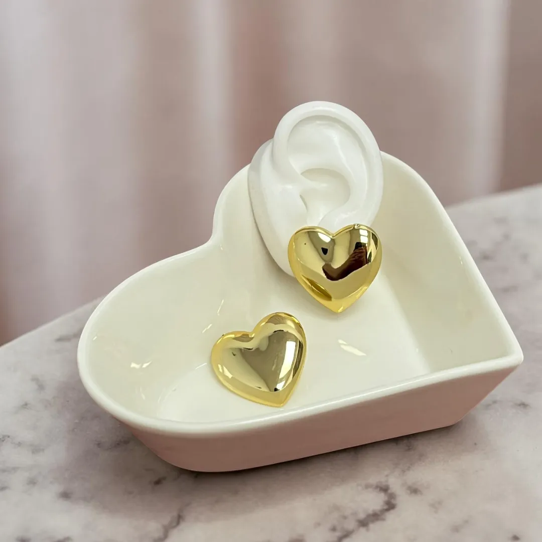 Aretes Maxicora Dorado — YNDRA
