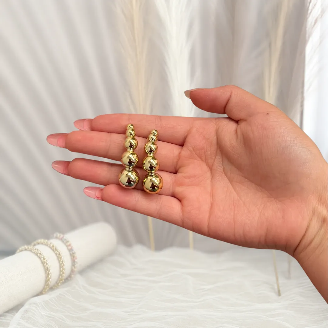 Aretes Caro Dorado — YNDRA