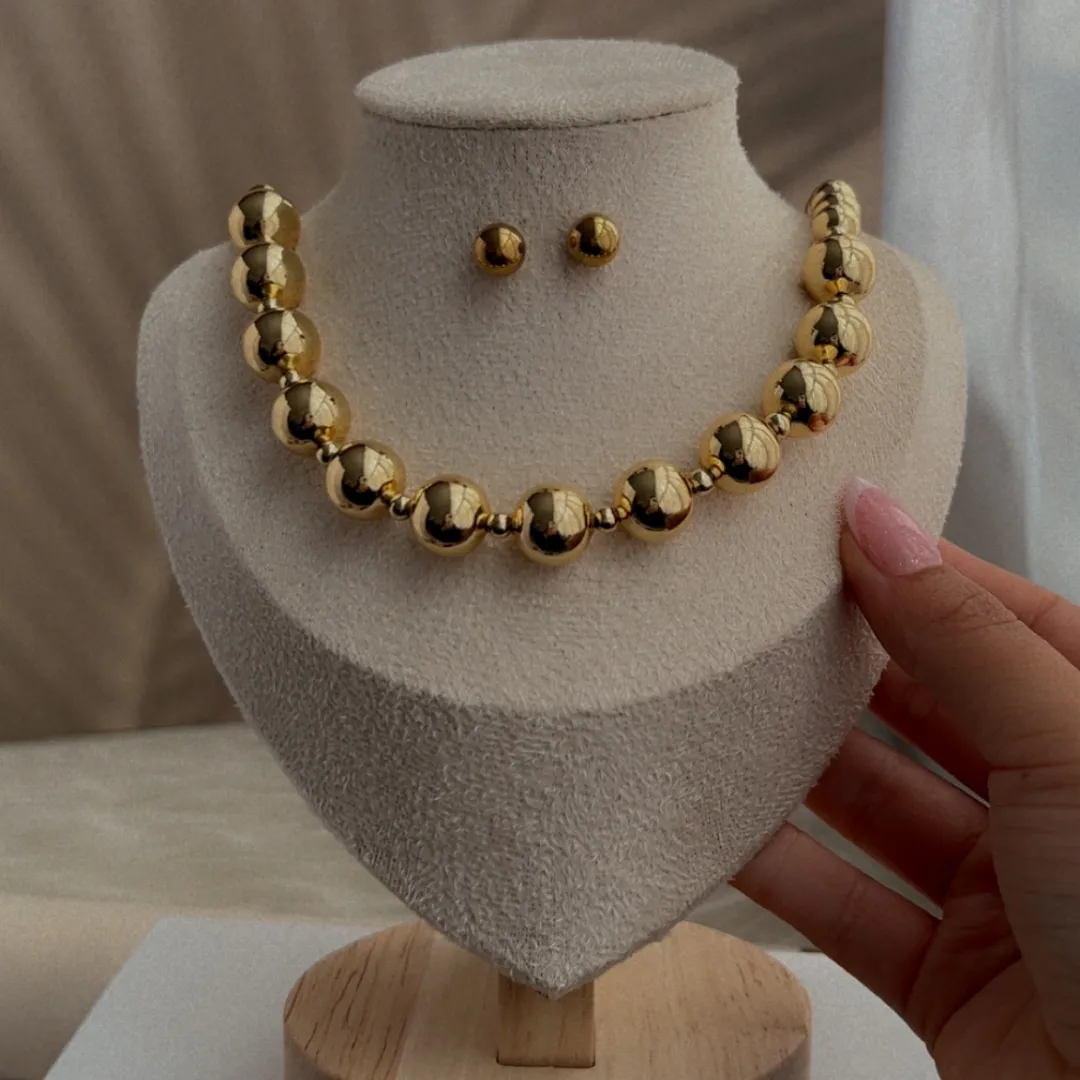 Conjunto Perla Lexa Dorado — YNDRA