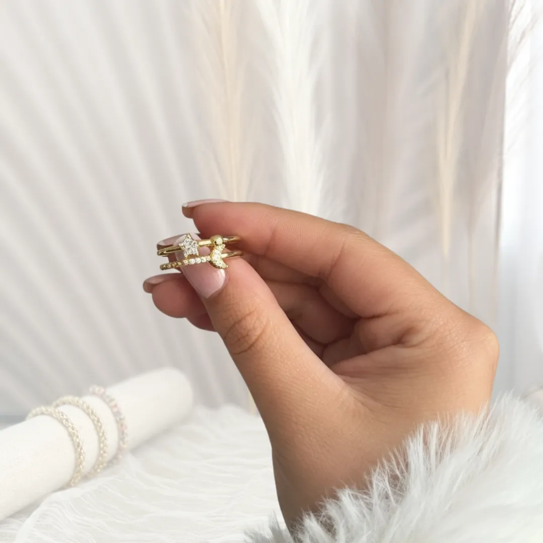 Anillo Doble Estrella — YNDRA