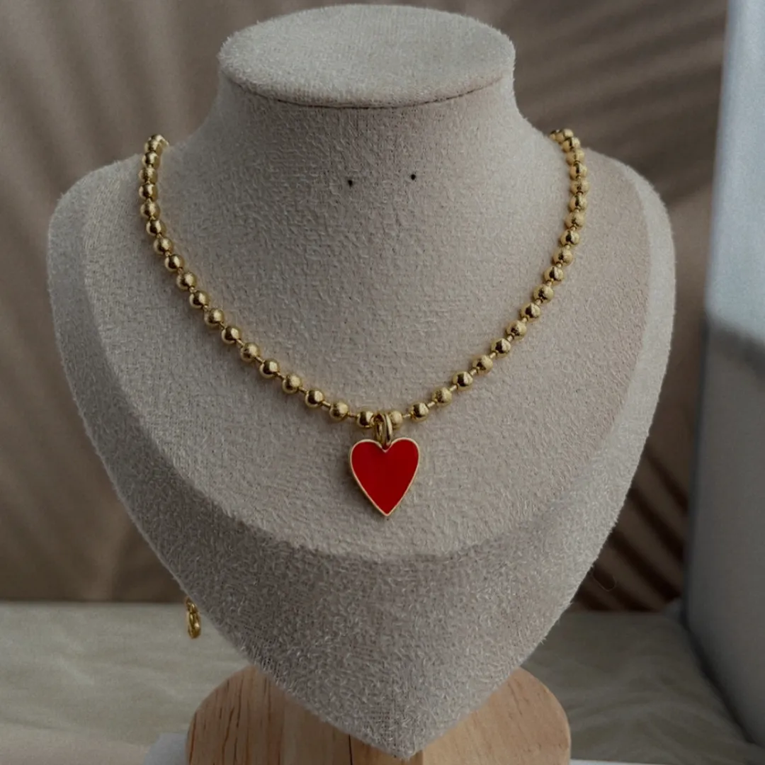 Cadena Heart Rojo — YNDRA