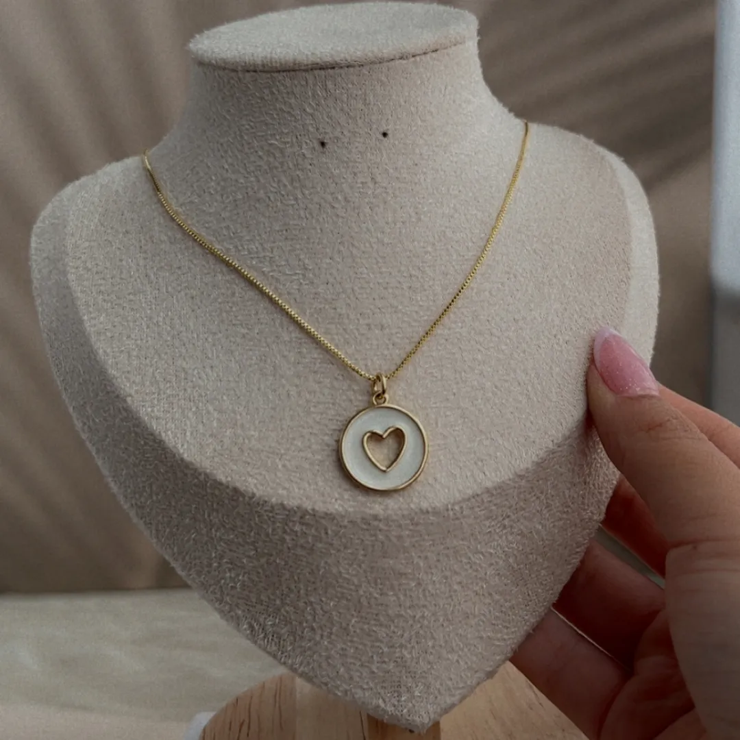 Cadena Corazón Blanco — YNDRA