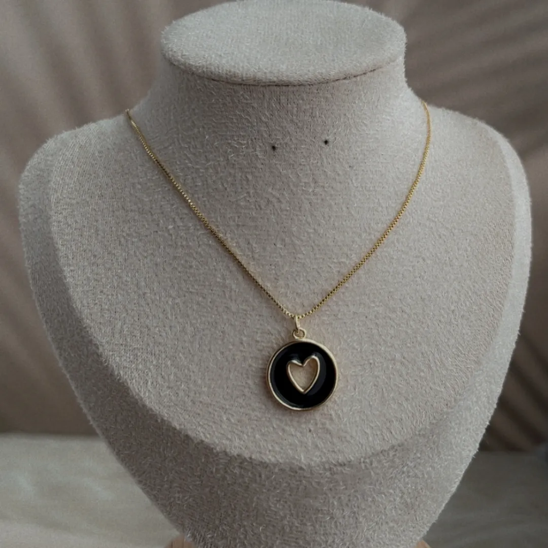 Cadena Corazón Negro — YNDRA